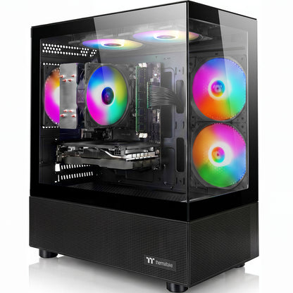 Gaming PC Desktop Computer, AMD Ryzen 7 5700X, GeForce RTX 5060 8G, 16GB DDR4 RAM, 1TB M.2 NVMe SSD, BX3 650W 80PLUS Bronze PSU, ARGB Fans, WiFi+BT, for Game Design and Office
