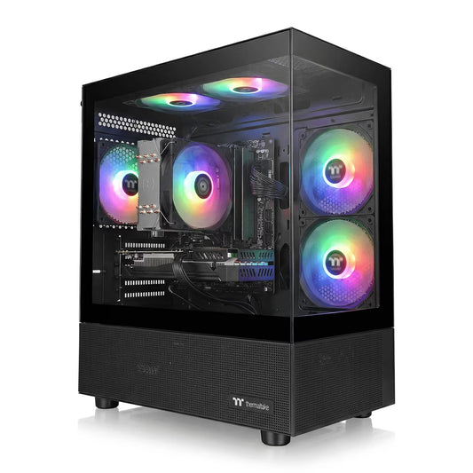 AIGAMEPC Gaming Desktop Computer, AMD R5 5500,RTX 3050 6G,16GB DDR4,512GB M.2 SSD, BX3 550W 80PLUS Bronze PSU, RGB Fan x5, WiFi Ready & Windows 11 Home, Black