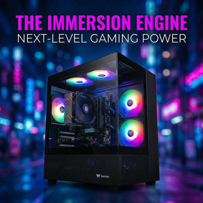 AIGAMEPC Gaming PC Desktop Computer,AMD R3 3200G, 16GB DDR4,512GB M.2 SSD, BX3 550W 80PLUS Bronze PSU, WiFi 5, RGB Fan x5, Windows 11 Home, Black